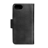 iPhone SE (2022 / 2020) / 8 / 7 / 6 / 6S Key Nordfjord Slim Magnet Wallet PU Leather Flip Case - Black