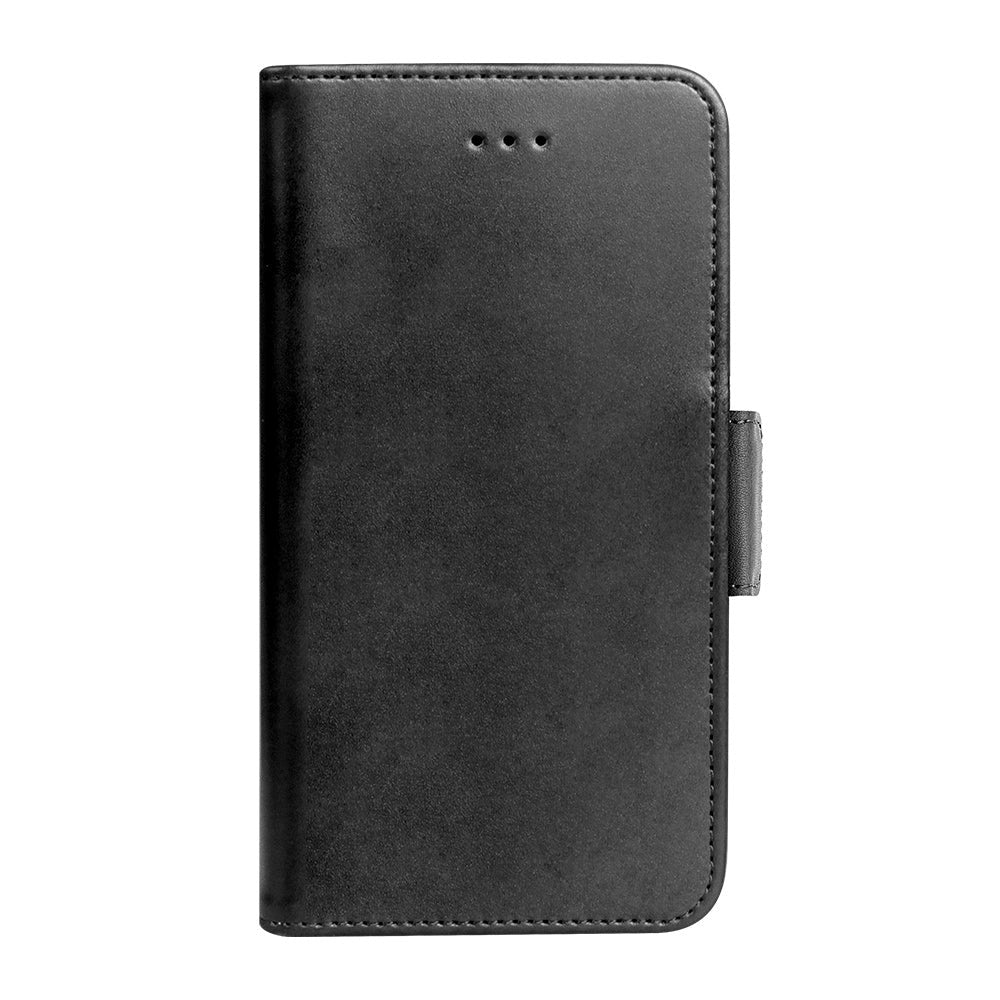 iPhone SE (2022 / 2020) / 8 / 7 / 6 / 6S Key Nordfjord Slim Magnet Wallet PU Leather Flip Case - Black