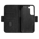 Samsung Galaxy S22 Key Nordfjord Slim Magnet Wallet PU Leather Flip Case - Black