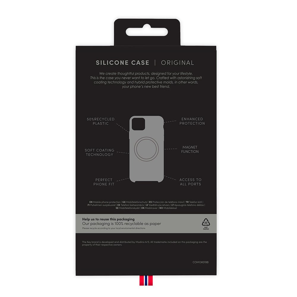 Samsung Galaxy S22+ Key Magnetic Silicone Back Case - Antibacterial - Black