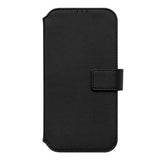 iPhone 14 Plus Key Unstad Magnet Wallet Leather Case - Black