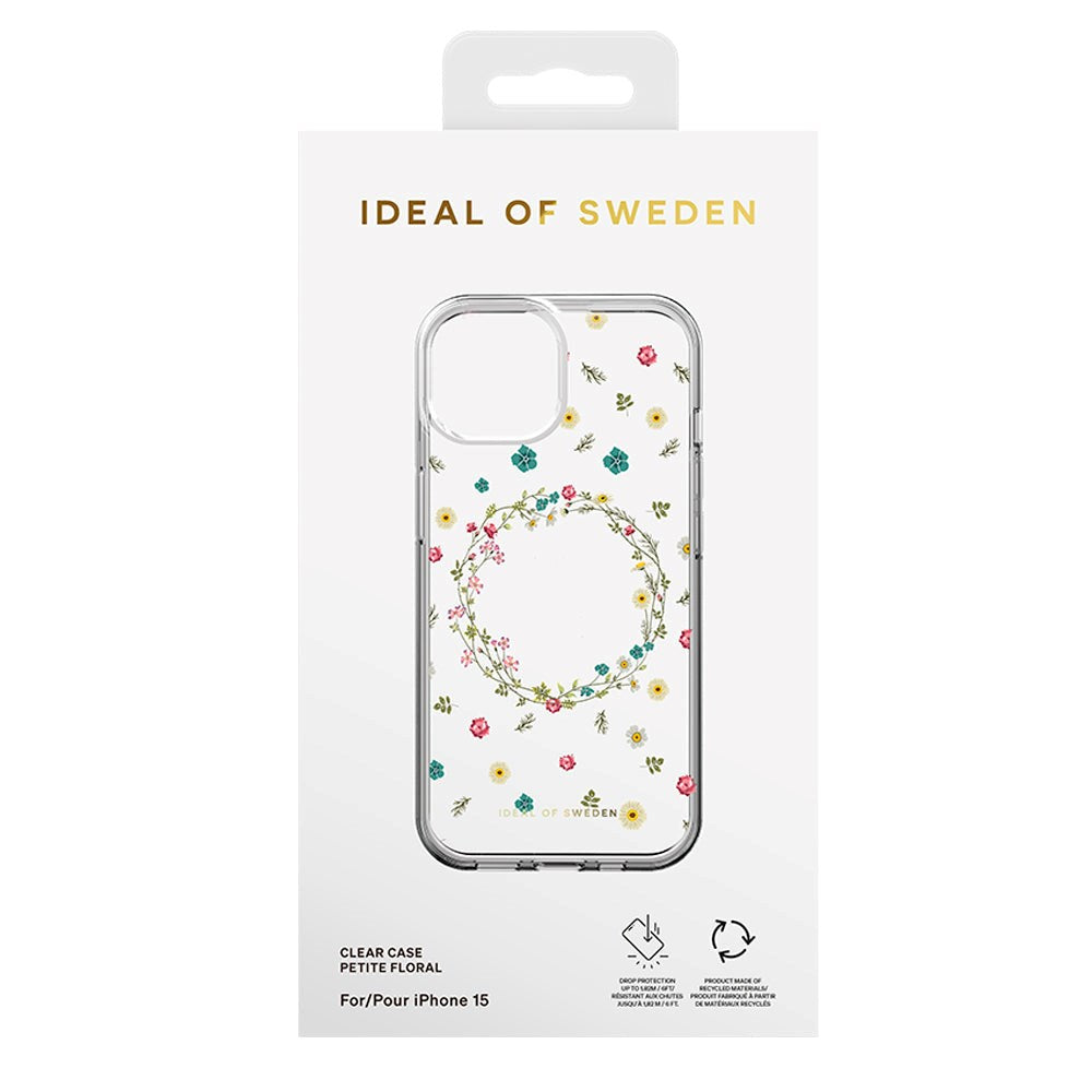 iDeal Of Sweden Clear Case for iPhone 15 - Petite Floral