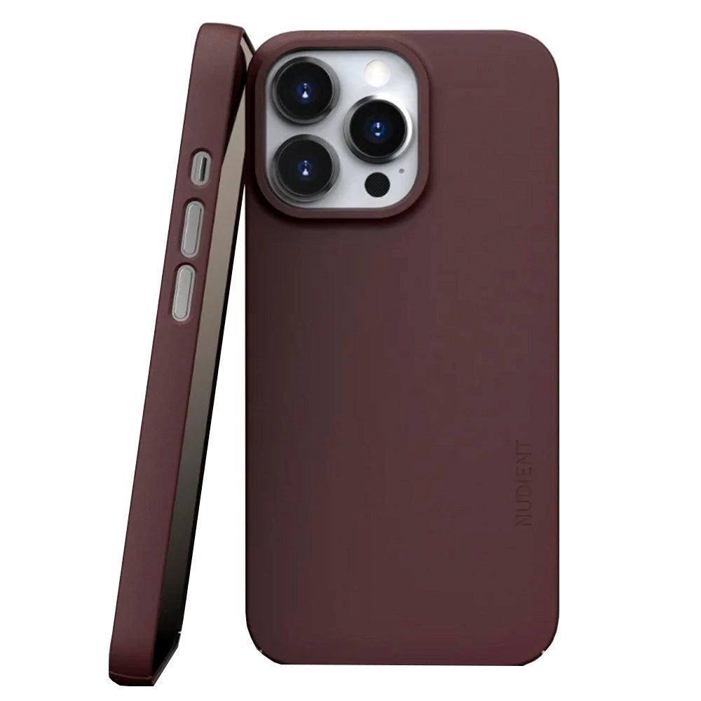 Nudient Thin Case V3 iPhone 13 Pro Case - Sangria Red