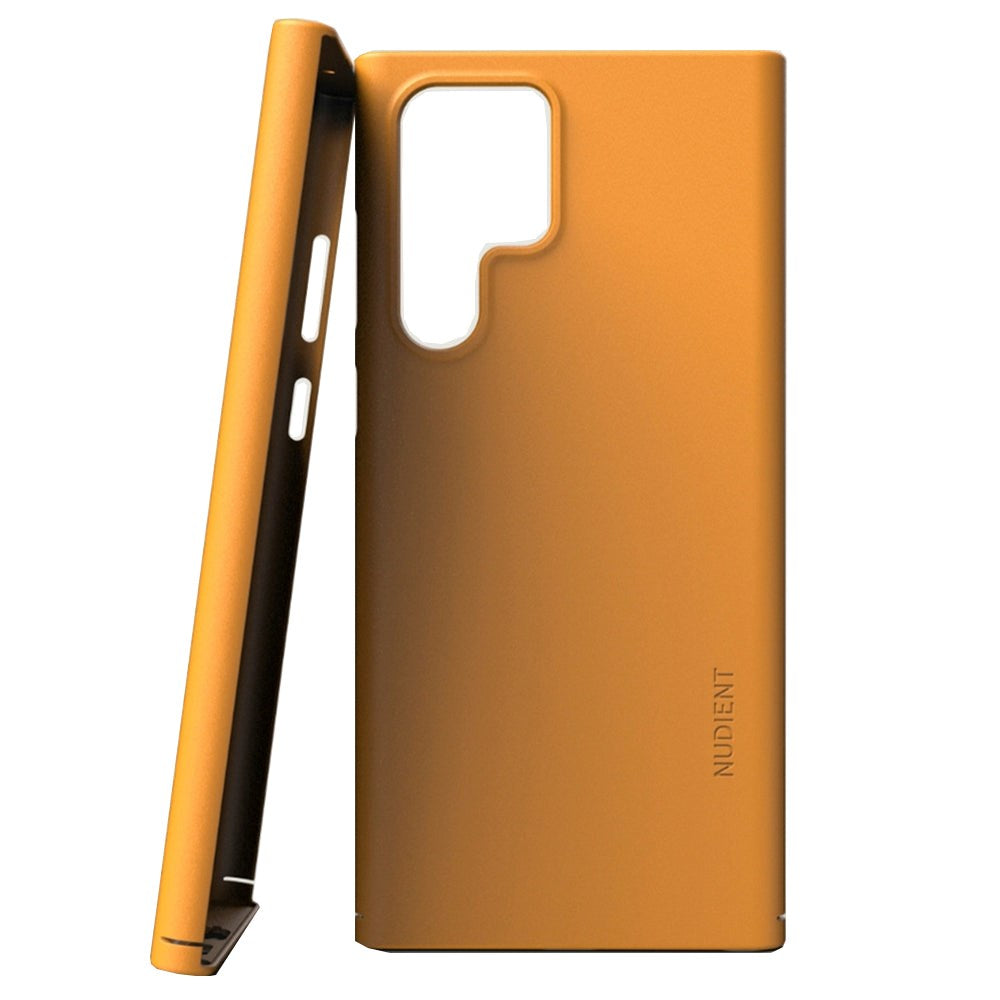 Nudient Thin Case V3 Samsung Galaxy S22 Ultra Case - Saffron yellow