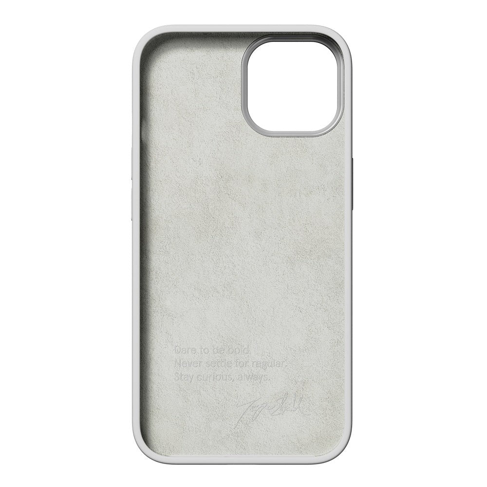 Nudient Bold iPhone 14 Case - Chalk White