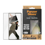 Samsung Galaxy 24 Ultra PanzerGlass Ultra Wide Fit Re:fresh Screen Protector m. EasyAligner - Diamond Strength - Black Edge