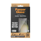 Samsung Galaxy 24 Ultra PanzerGlass Ultra Wide Fit Re:fresh Screen Protector m. EasyAligner - Diamond Strength - Black Edge