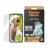 Samsung Galaxy S24+ (Plus) PanzerGlass Matrix AntiBacterial Ultra Wide Fit Screen Protector- AlignerKit - Platinum Strength - Transparent