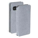 Samsung Galaxy S10 Krusell Broby Slim Wallet Suede Flip Case - Grey