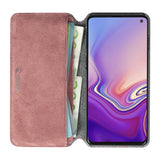 Krusell Broby Slim Wallet Samsung Galaxy S10+ (Plus) Suede Flip Case - Pink