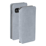 Krusell Broby Slim Wallet Samsung Galaxy S10+ (Plus) Suede Flip Case - Grey