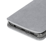 Krusell Broby Slim Wallet Samsung Galaxy S10+ (Plus) Suede Flip Case - Grey