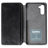 Krusell Sunne Phone Wallet Samsung Galaxy Note10 Leather Flip Case - Black