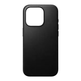 iPhone 15 Pro Nomad Modern Leather Case - MagSafe Compatible - Black