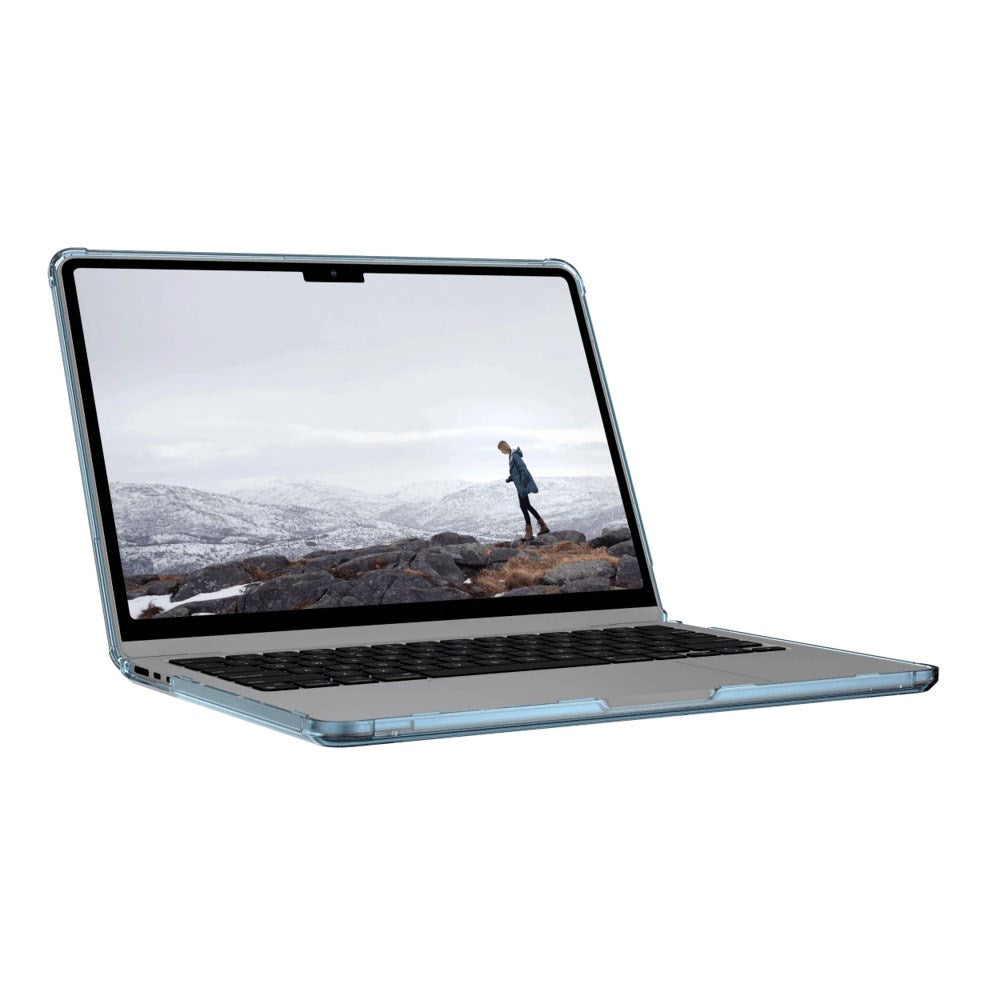 MacBook Air 13" M2 /M3 (2022-2024) UAG [U] Lucent Case - Transparent / Blue
