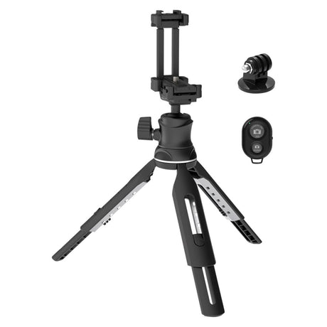 Digipower Foto-Pro Tripod for Smartphone / Action Camera w. Remote Control - Black