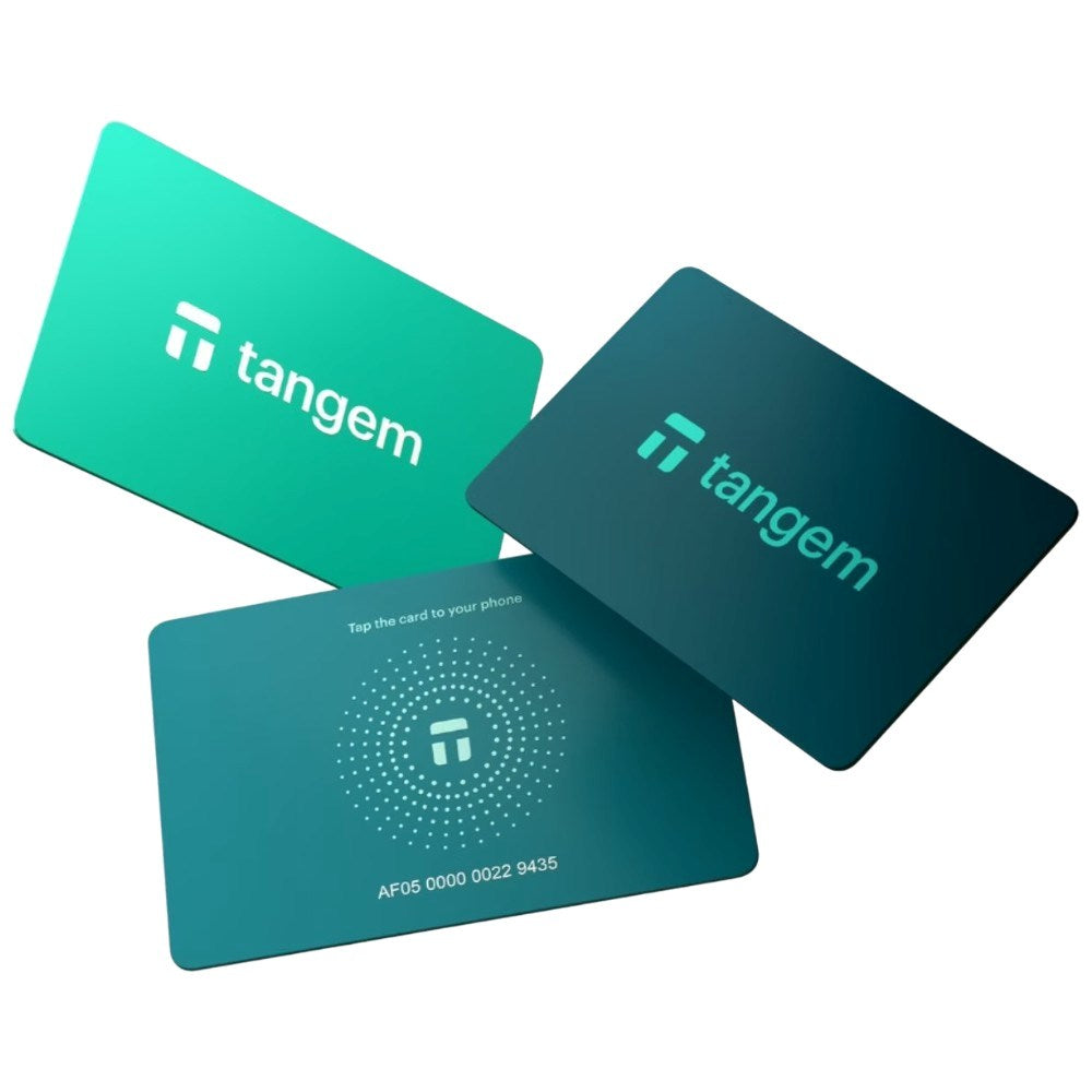 Tangem Wallet Card - 3 pcs - Electric Sea