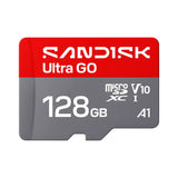 SanDisk MicroSD Ultra Go Memory Card - 128GB - Red / Grey