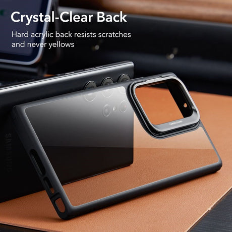 Samsung Galaxy S23 Ultra ESR Classic Back Case w. Kickstand - Transparent / Black