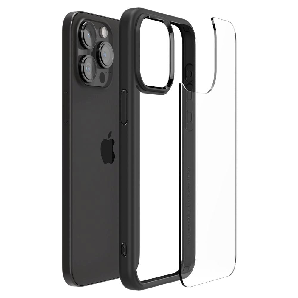 iPhone 15 Pro Max Spigen Ultra Hybrid Case - Transparent / Black