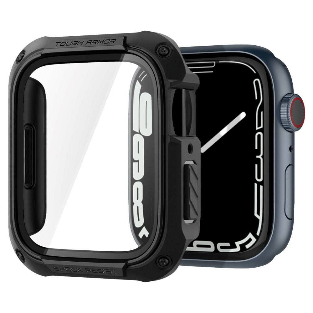 Apple Watch 8 / 7 (45 mm) SPIGEN Tough Armor Case w. Protective Film - Black