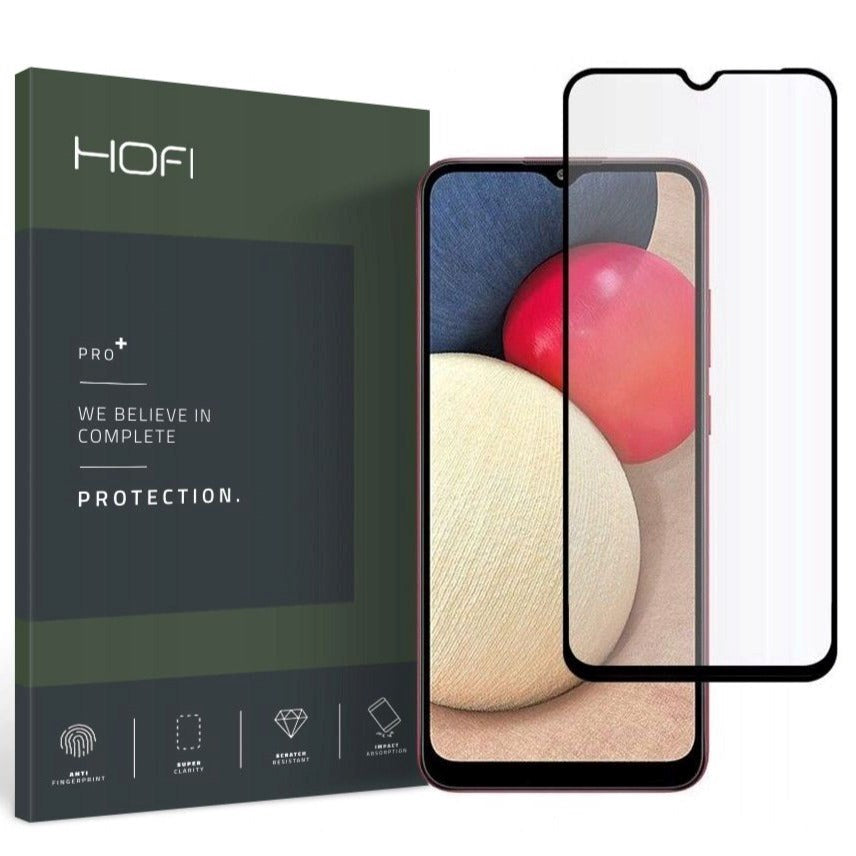 Samsung Galaxy A03s Hofi Premium Pro+ Screen Protector - Case Friendly - Black