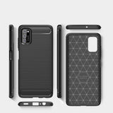 Samsung Galaxy A03s Tech-Protect Flexible Plastic Carbon Case - Black