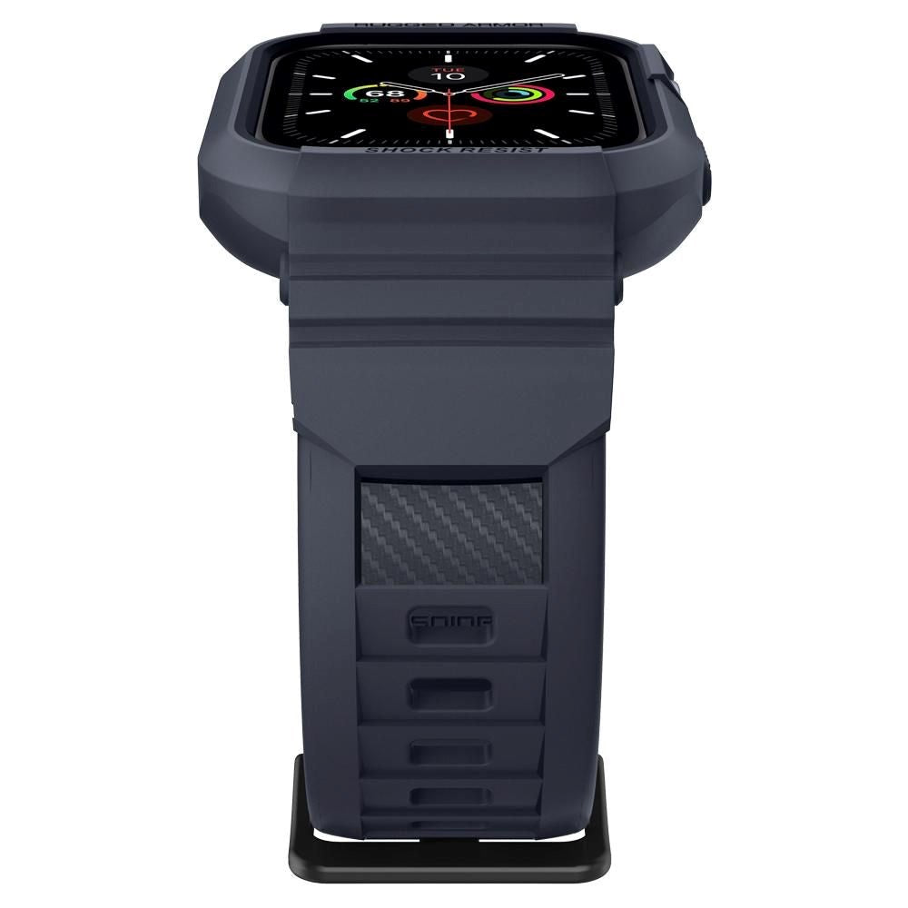 Apple Watch 4 / 5 / 6 / 7 / SE (44 / 45mm) Spigen Rugged Armor Pro Case - TPU Case - Charcoal Grey