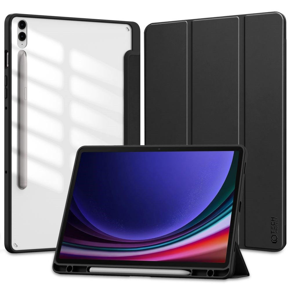 Samsung Galaxy Tab S9 FE+ (Plus) Tech-Protect SC Hybrid Tri-fold Case - Black