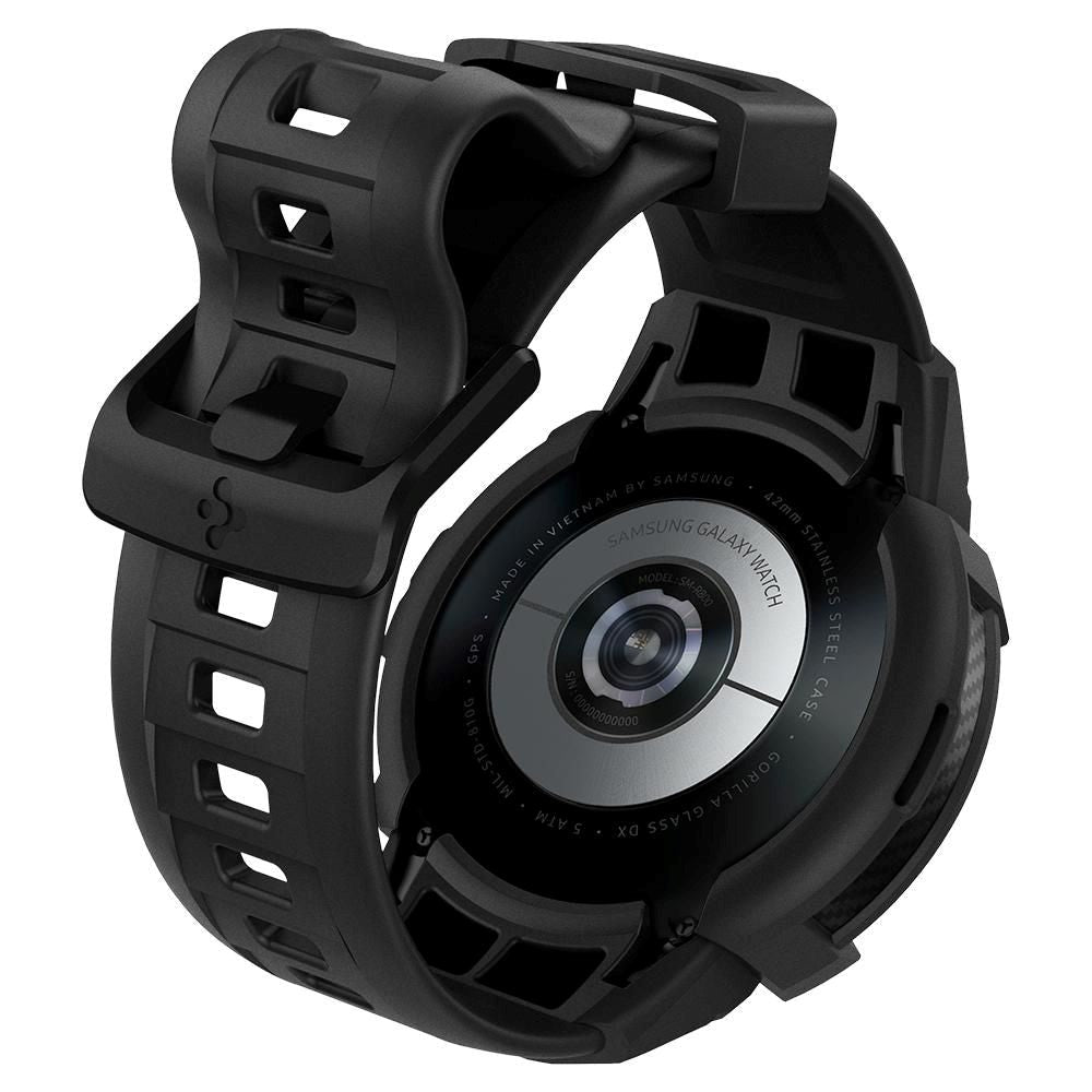 Samsung Galaxy Watch 4 Classic (46mm) SPIGEN Rugged Armor Pro Case - TPU Case incl. Strap - Matte Black