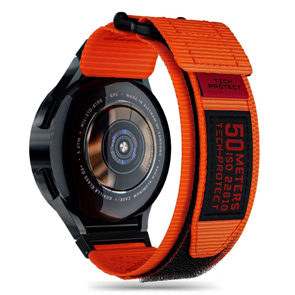 Samsung Galaxy Watch (4 / 5 / 5 Pro / 6) Tech-Protect Scout Pro Fabric Strap - Orange