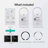 ESR Halolock MagSafe Compatible Magnetic Ring - 2 Pack - Black / Silver