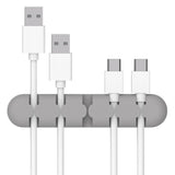 Self-Adhesive Cable Organizer - 5 x Holders - Grey