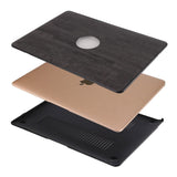 MacBook Air 11 Fashion Case - Slim Style Leatherette Case - Grey Black