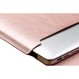 SOYAN MacBook / Laptop 13" Leather Sleeve with Mouse Pad (33.5 x 22.5 cm) - Rose Gold