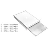 SOYAN MacBook / Laptop 12" (30cm x 22cm x 3mm) Leather Sleeve with Mouse Pad - Wine Red