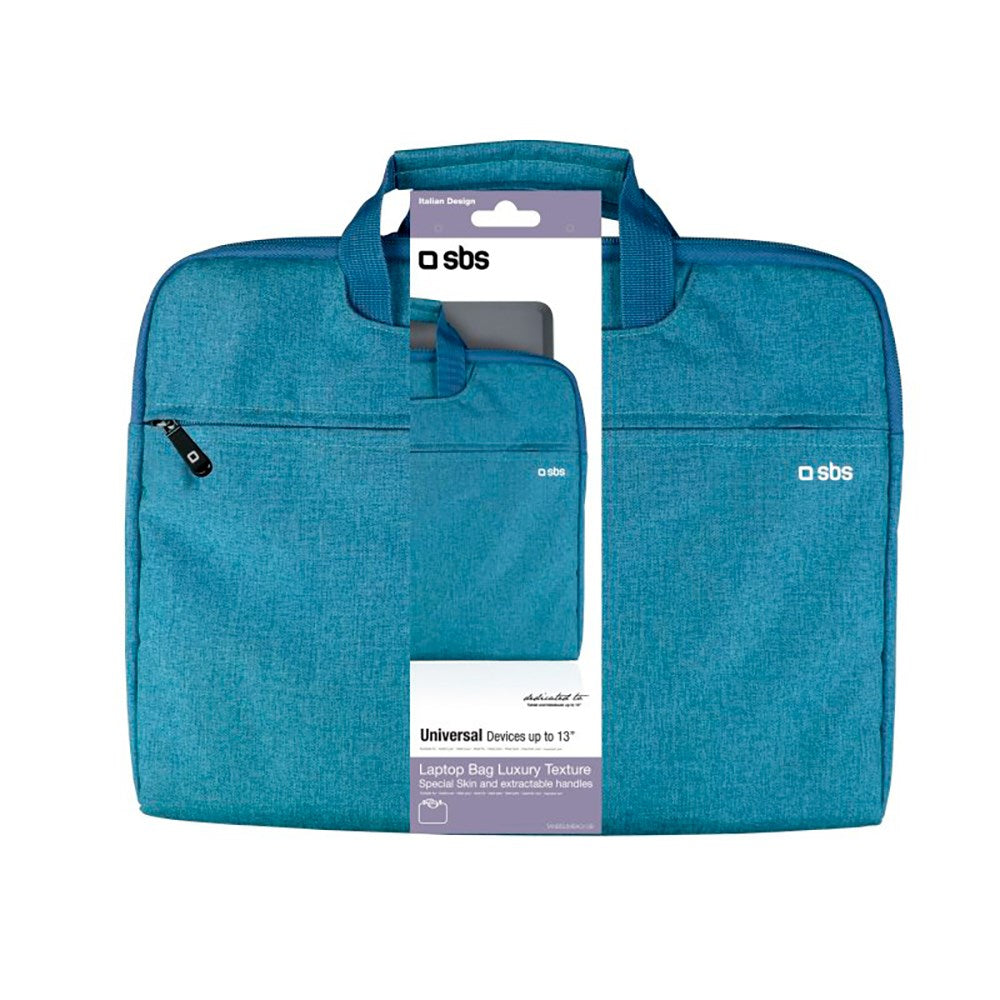 SBS Handle Lux Laptop / Macbook Bag with Handle 13" - Blue