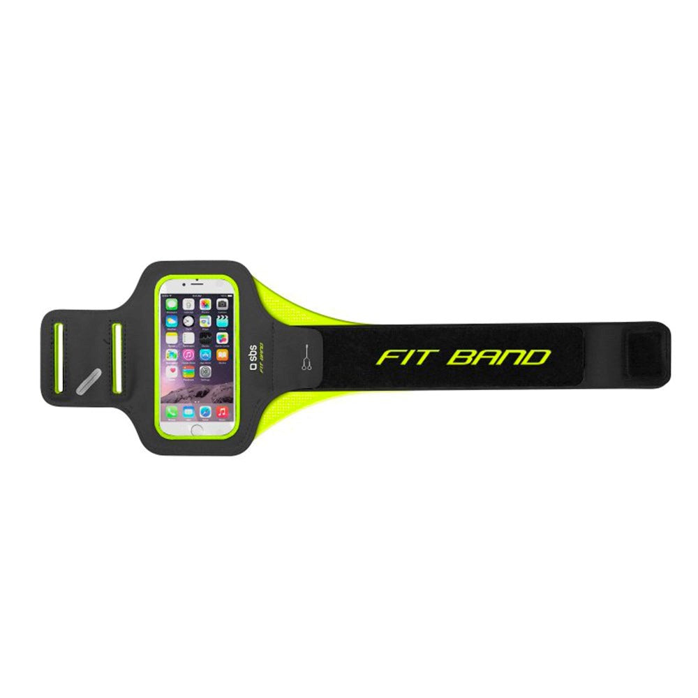 SBS Sport Running Armband for Mobile - (Max. Mobile: 137 x 70 x 7mm) - Grey / Green