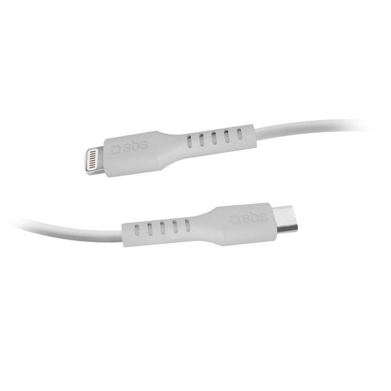 SBS USB-C to Lightning Cable - 2 Meter - MFI - 480 Mbit/s - White