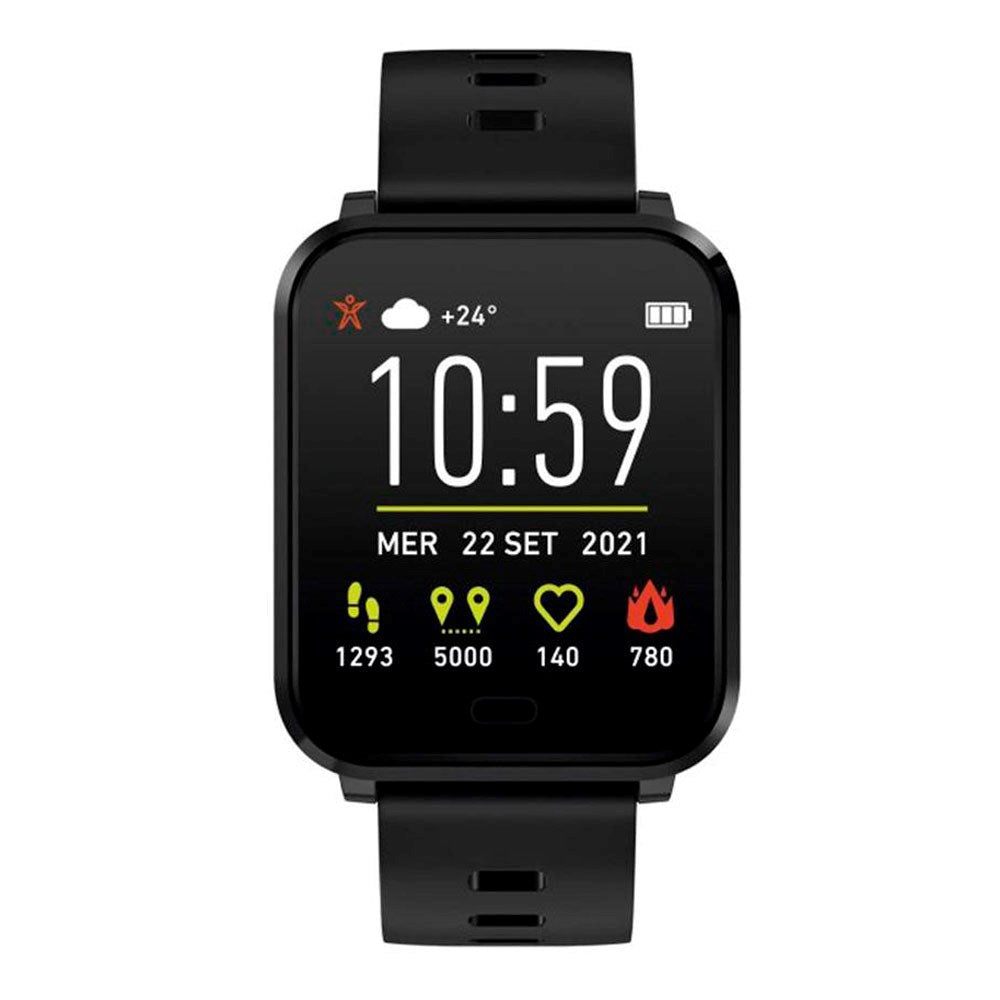 SBS Beat Spirit Smartwatch w. Sleep Tracker & Pedometer - IP68 - Black