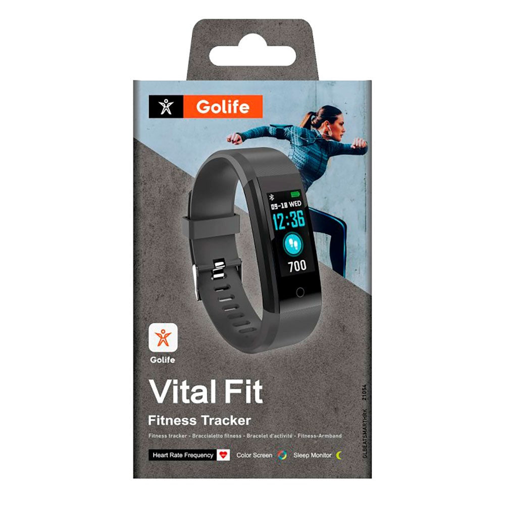 SBS Vital Fit Fitness Tracker w. Sleep Tracker & Pedometer - IP67 - Black