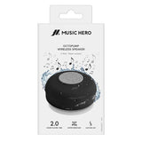 Music Hero Bluetooth Speaker with Suction Cup - Black