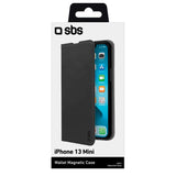 iPhone 13 Mini SBS Book Wallet Lite Flip Case with Magnet Function - Black