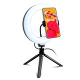 LED Selfie Ring Light with Tripod & Mobile Holder SBS - Black