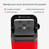 Music Hero Bluetooth Speaker with Mobile Holder - Red