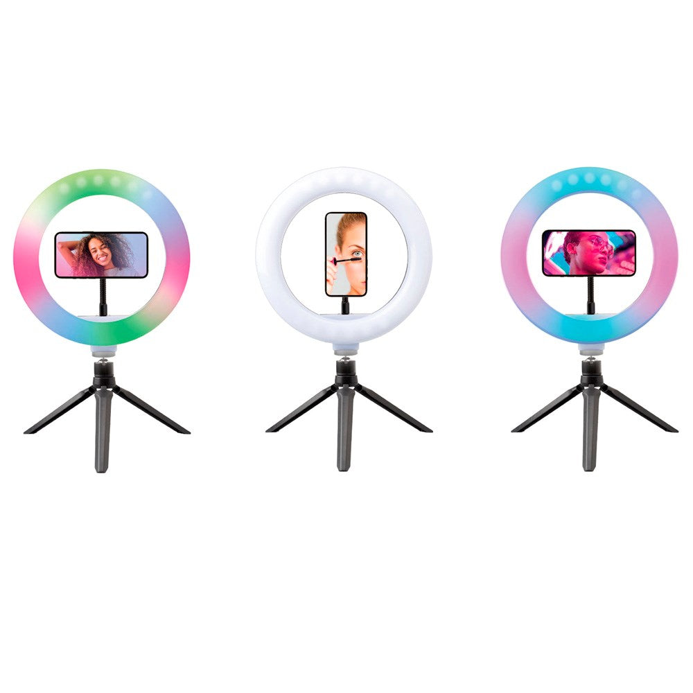 SBS Multicolour LED Tripod Ring Light - Black