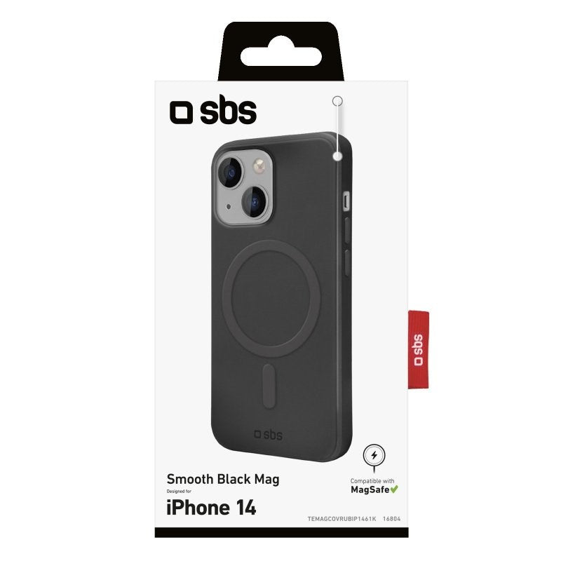 iPhone 14 / 13 SBS Smooth Mag Case - MagSafe Compatible - Black