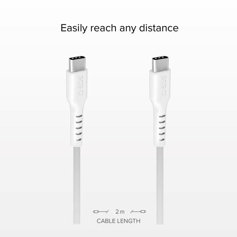 SBS USB-C to USB-C - 2 Meter - 480 Mbit/s - White