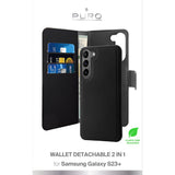 Samsung Galaxy S23+ (Plus) Puro Wallet Case Detachable 2-In-1 - Black