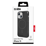 iPhone 15 SBS Instinct Mag Case - MagSafe Compatible - Black